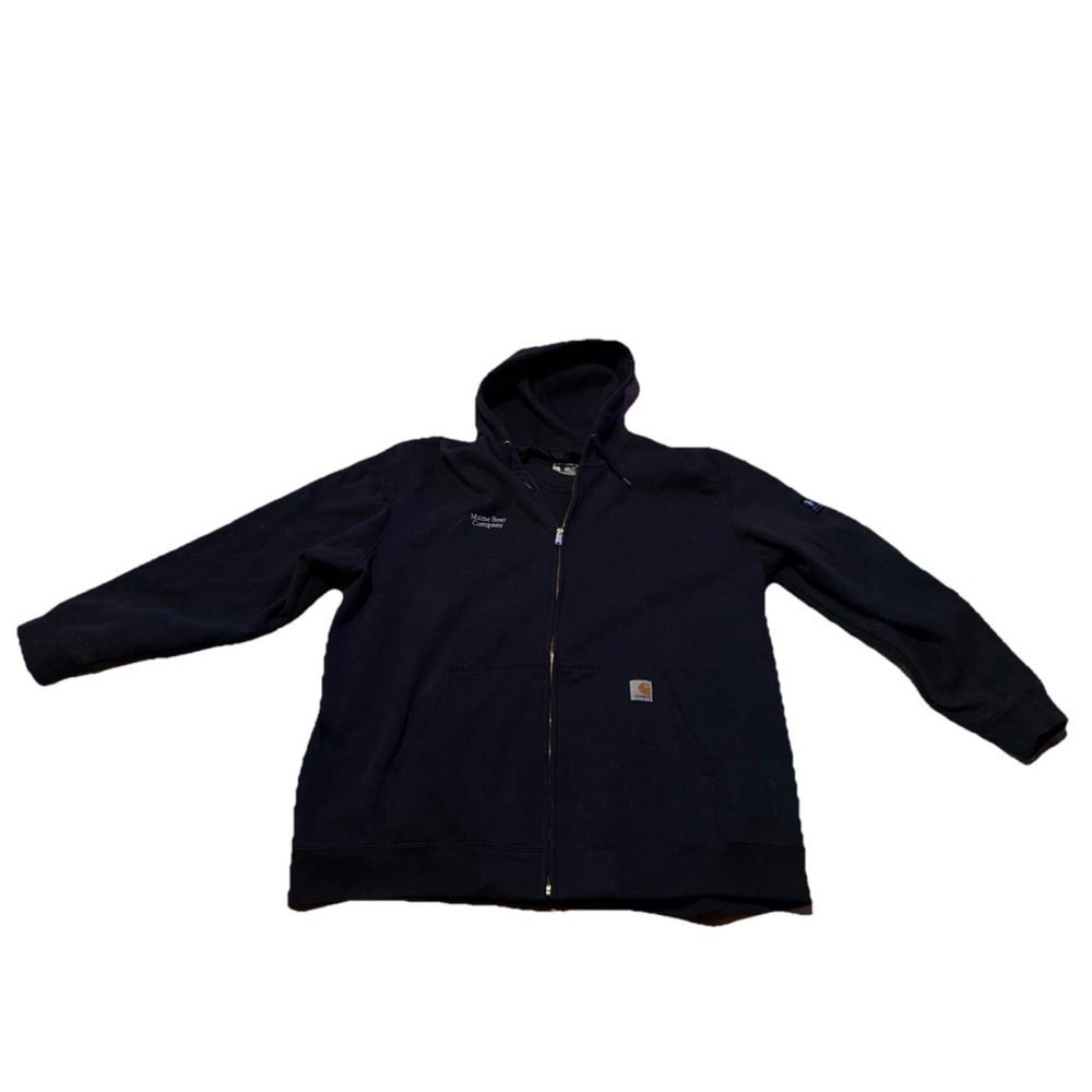 Mens XXXL Carhartt Rare Maine Beer Company Zip Up Hoodie